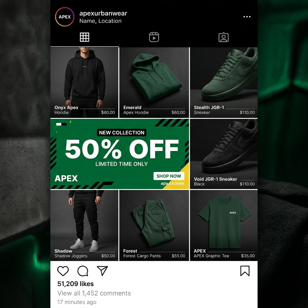 E-commerce Sales Grid Banner
